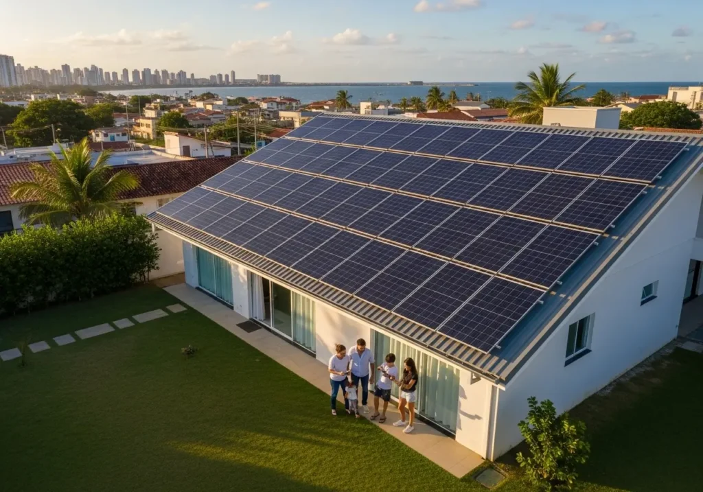 instalação de energia solar residencial em Recife - PE
